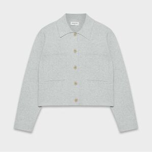 Urban reviving Cropped Button Up Straight Shirt gray size 4